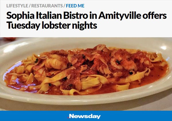 Newsday Tuesday Lobster Night